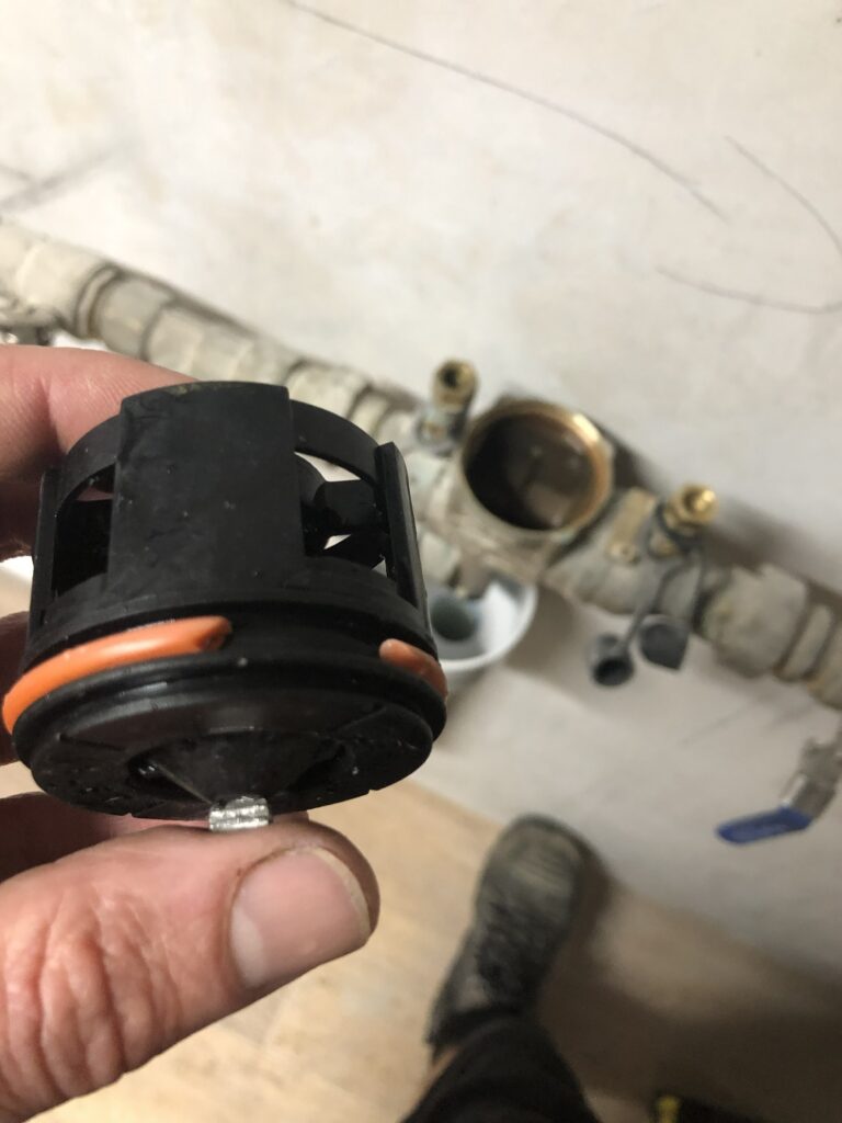 broken check on a RPZD backflow valve