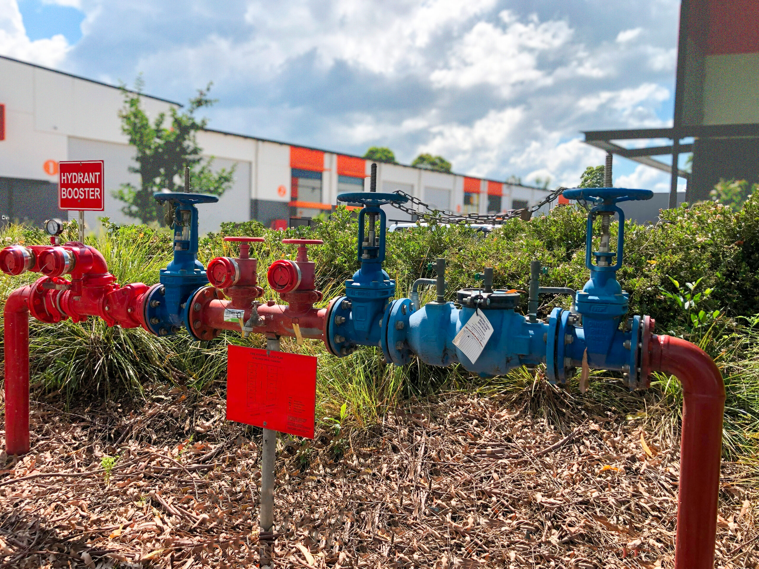 Backflow device on a fire service in NSW Australia