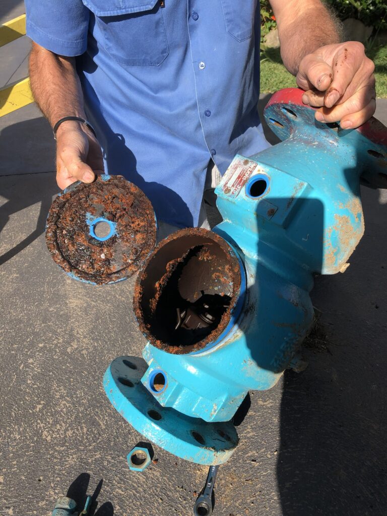 internal of an RPZ that has internal corrosion
