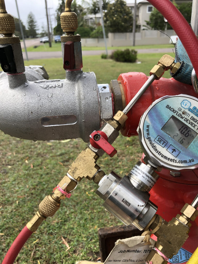 standpipe backflow test digital