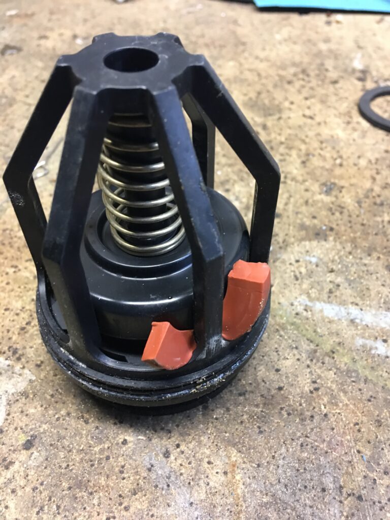 check valve on a standpipe DCV with the rubber broken